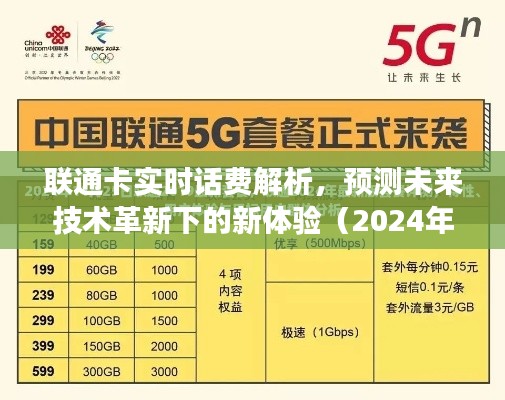 联通卡实时话费解析及未来技术革新下的通信新体验展望（2024年视角）