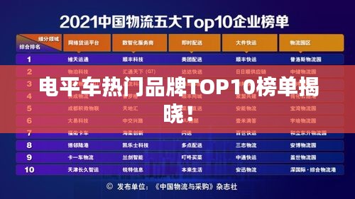 电平车热门品牌TOP10榜单揭晓！