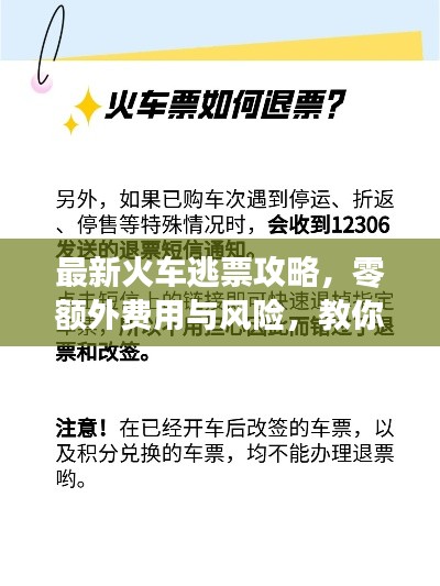 最新火车逃票攻略，零额外费用与风险，教你如何巧妙避免额外支出