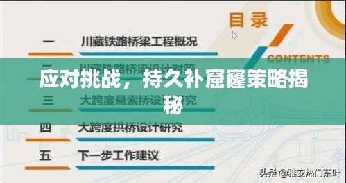 应对挑战，持久补窟窿策略揭秘