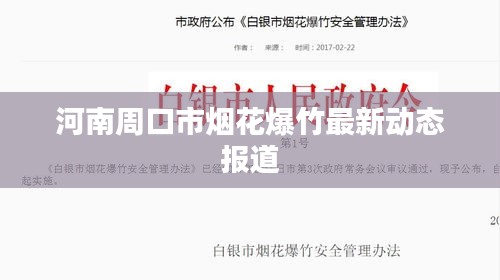 河南周口市烟花爆竹最新动态报道