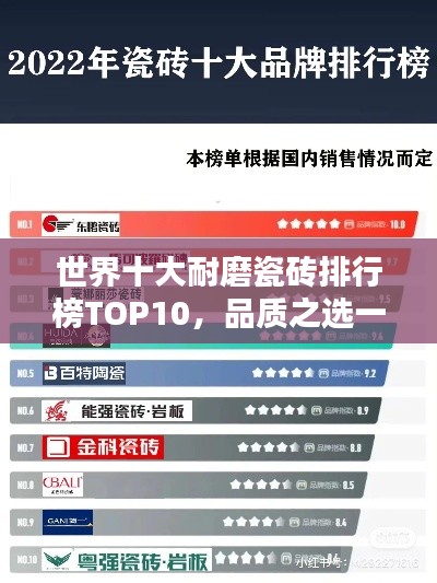 世界十大耐磨瓷砖排行榜TOP10，品质之选一览